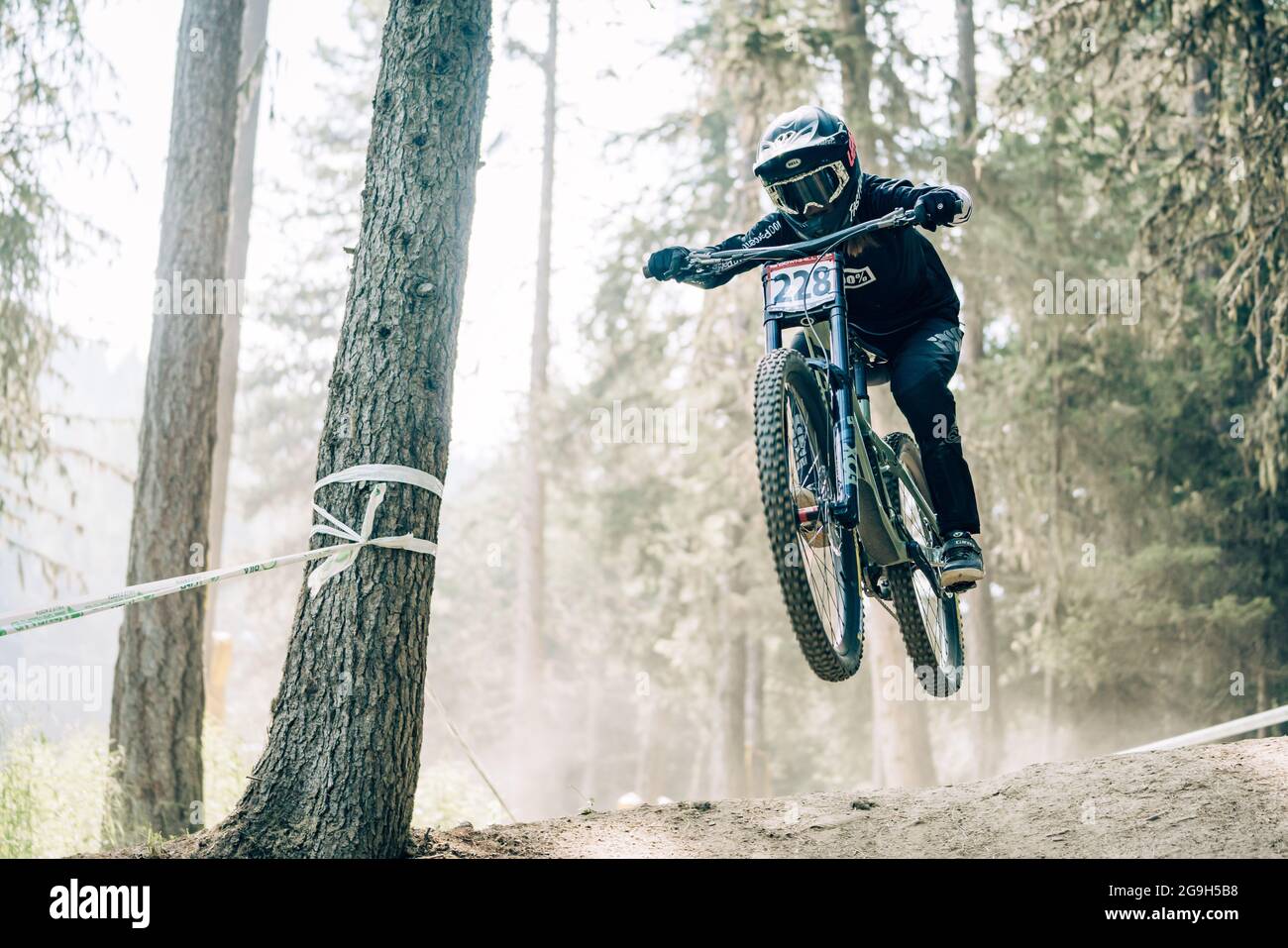 DA MOCOGNO Delia during the iXS European Downhill Cup, Mountain Bike  cycling event on July 25, 2021 in Pila, Italy - Photo Olly Bowman / DPPI  Stock Photo - Alamy