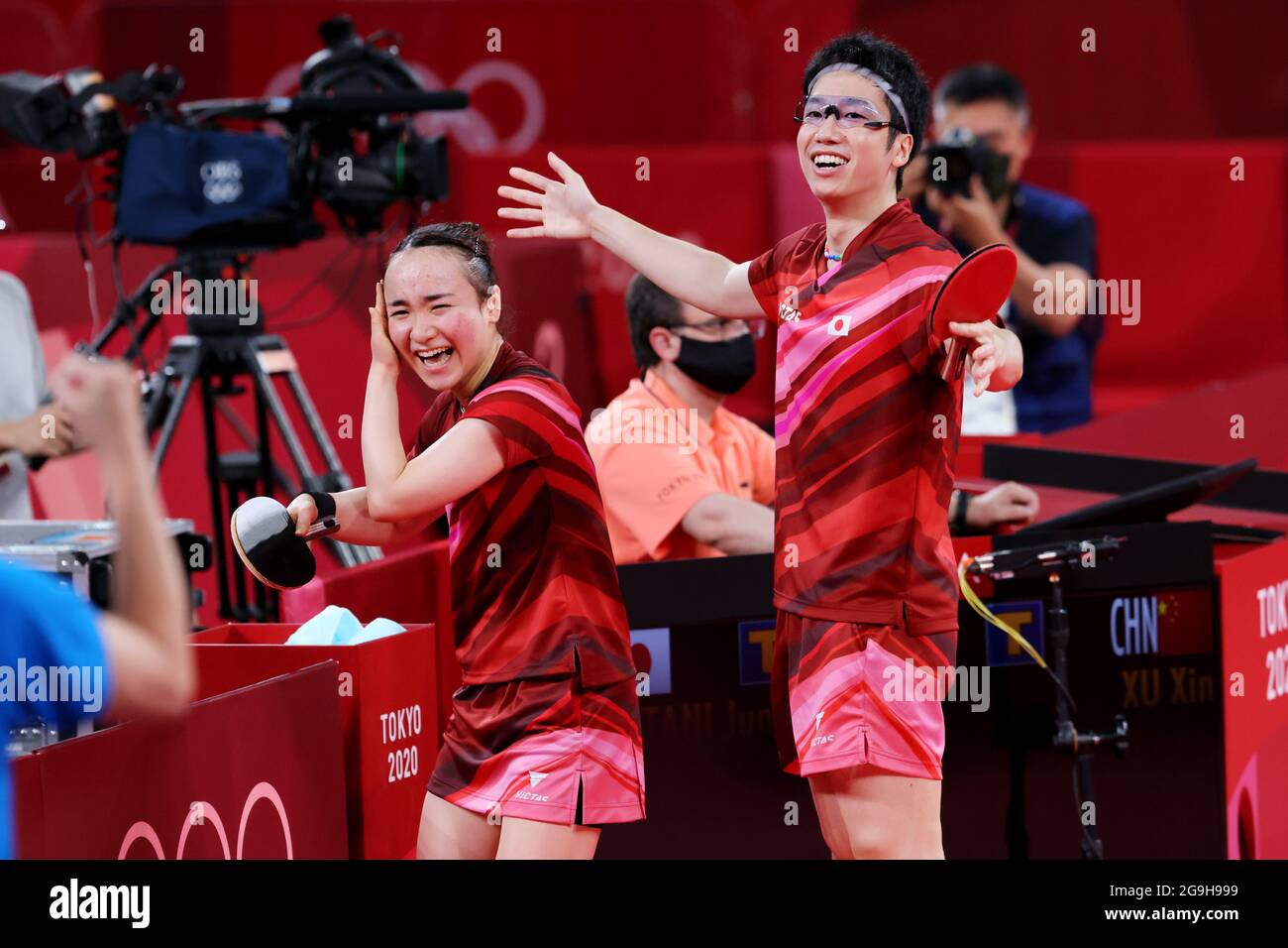 & Jun Mizutani & Mima Ito (JPN), JULY 26, 2021 Table Tennis Mixed