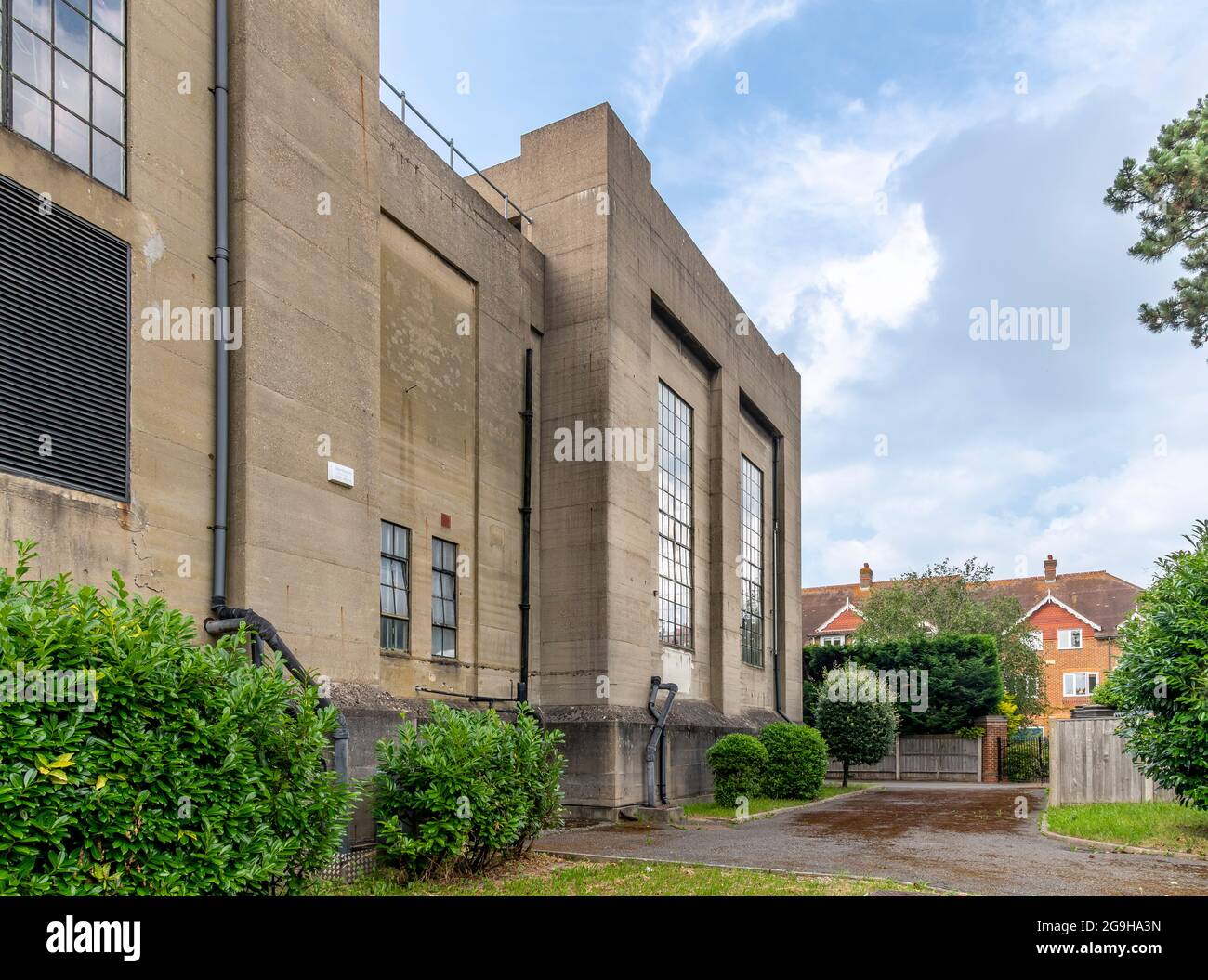 Leatherhead Pumping Station. Built in Modernist Art Deco style. Used to