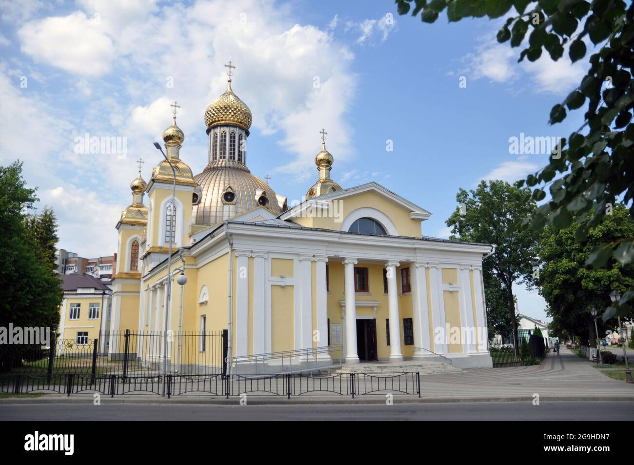 Church of the Resurrection of the Glorious in Pinsk, Stock Photo