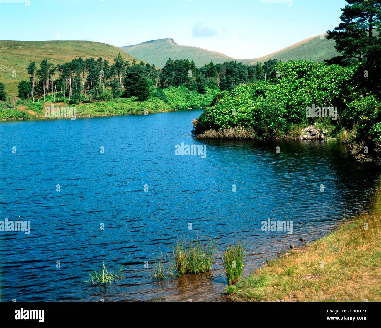 lower neuadd reservoir and pen y fan, brecon beacons antional park, powys, wales Stock Photo Alamy