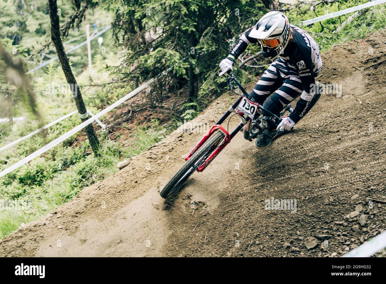CHAPELET Maxence during the iXS European Downhill Cup, Mountain Bike cycling event on July 25, 2021 in Pila, Italy - Photo Olly Bowman / DPPI Stock Photo