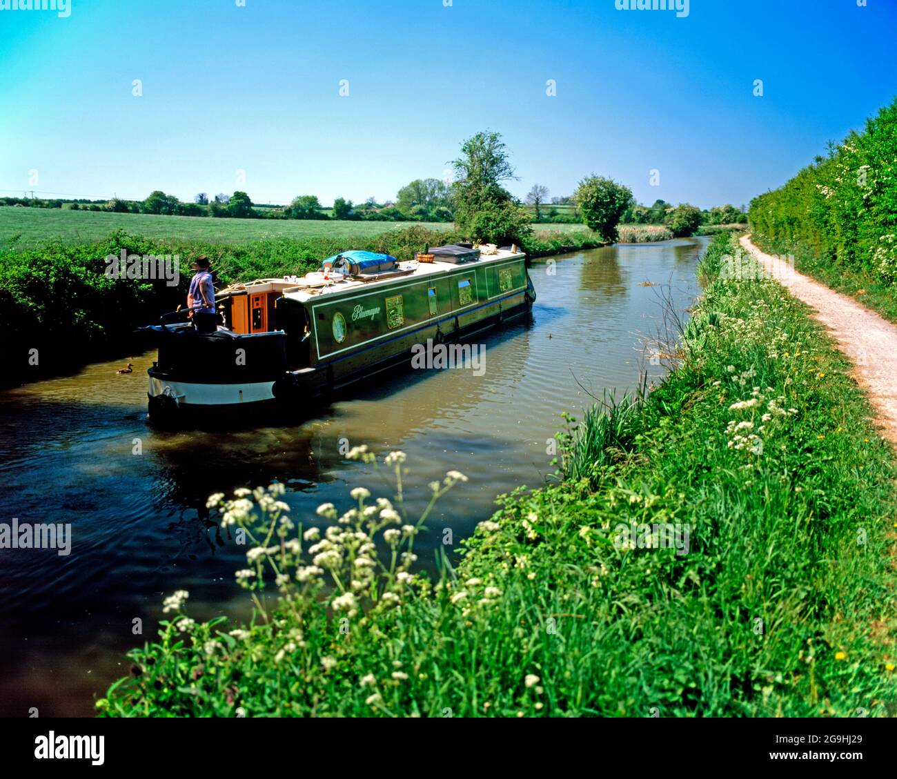 kennet & avon canal near semington, wiltshire Stock Photo