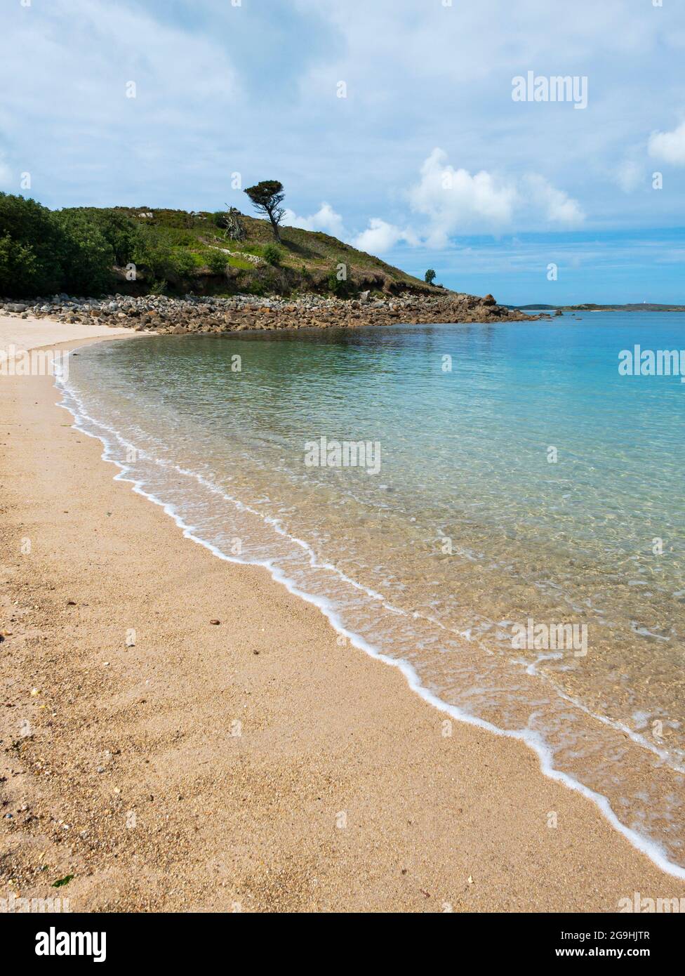 Pelistry Bay, St Mary's, Isles of Scilly, Cornwall, England, UK Stock