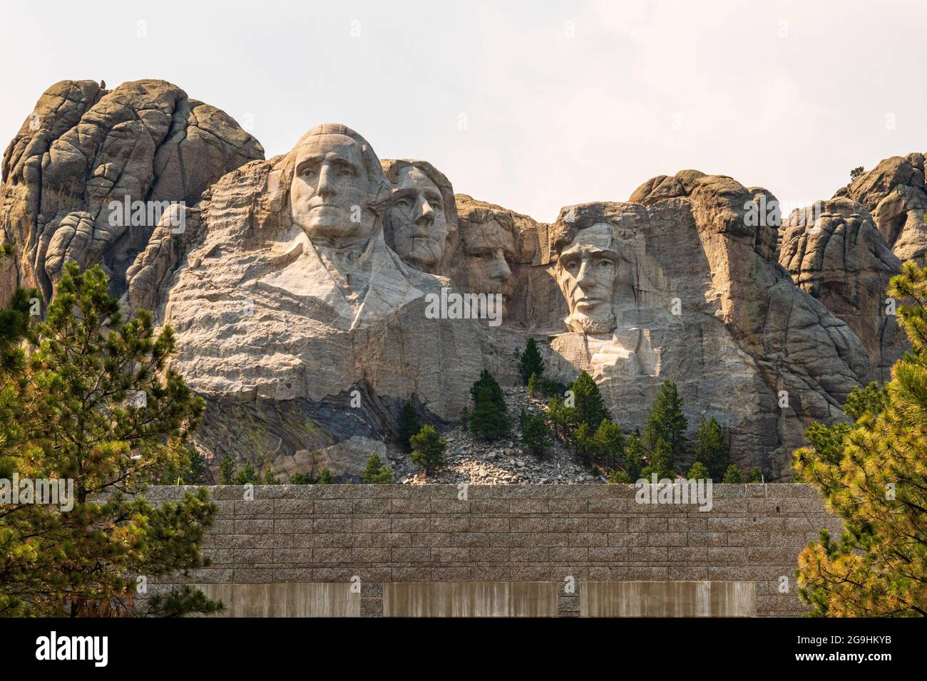 Views of Mt. Rushmore National Monument Stock Photo