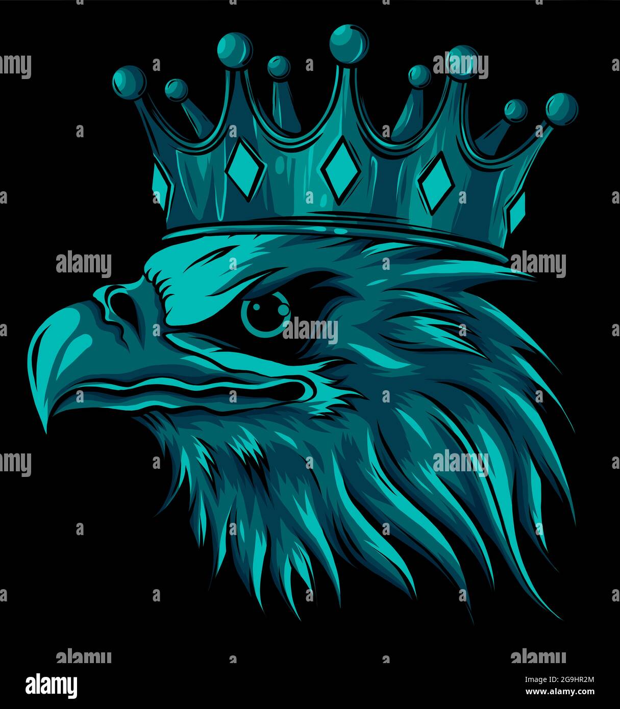 Eagle with a crown logo Template | PosterMyWall
