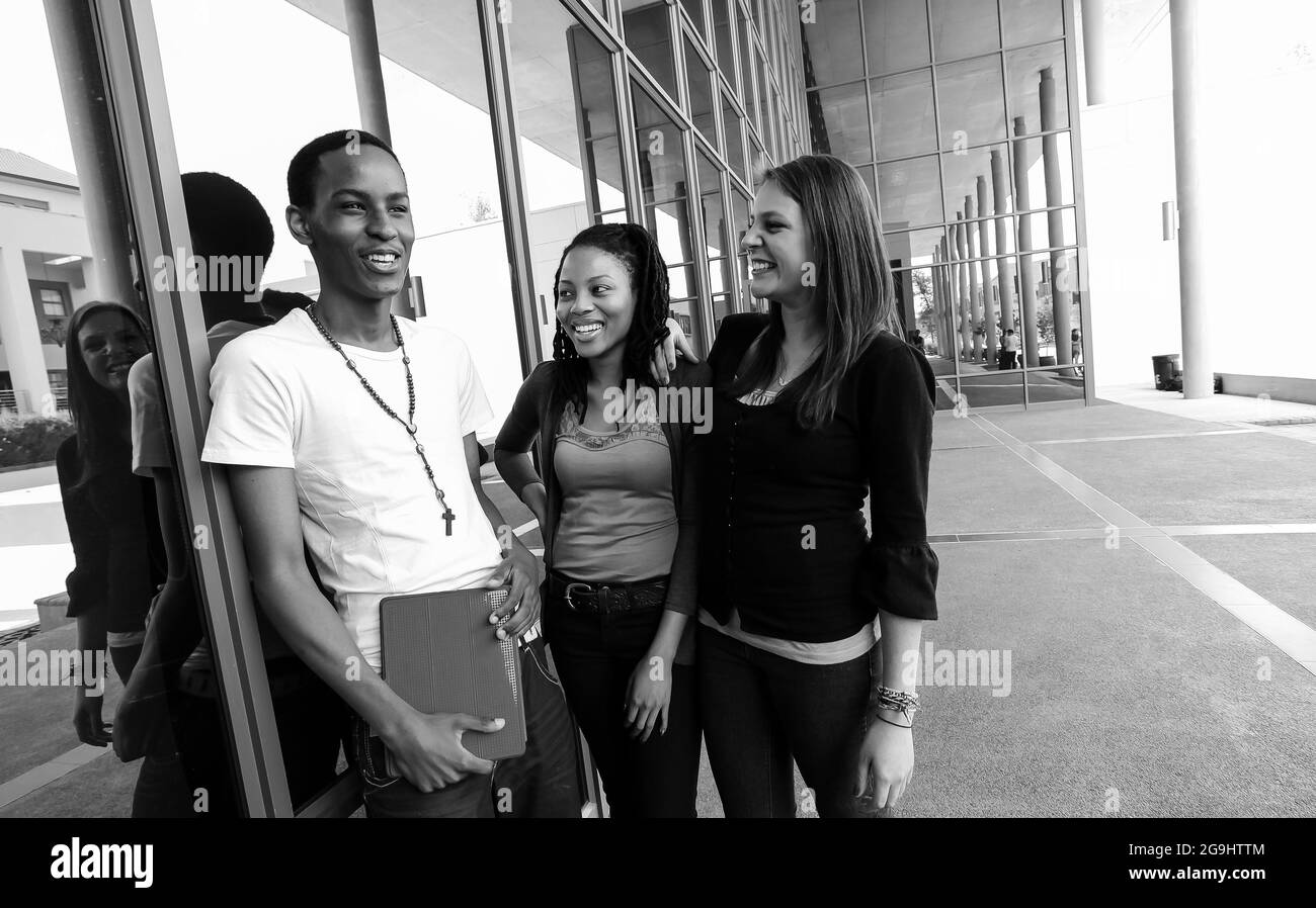 JOHANNESBURG, SOUTH AFRICA Jan 05, 2021 Diverse Students on College