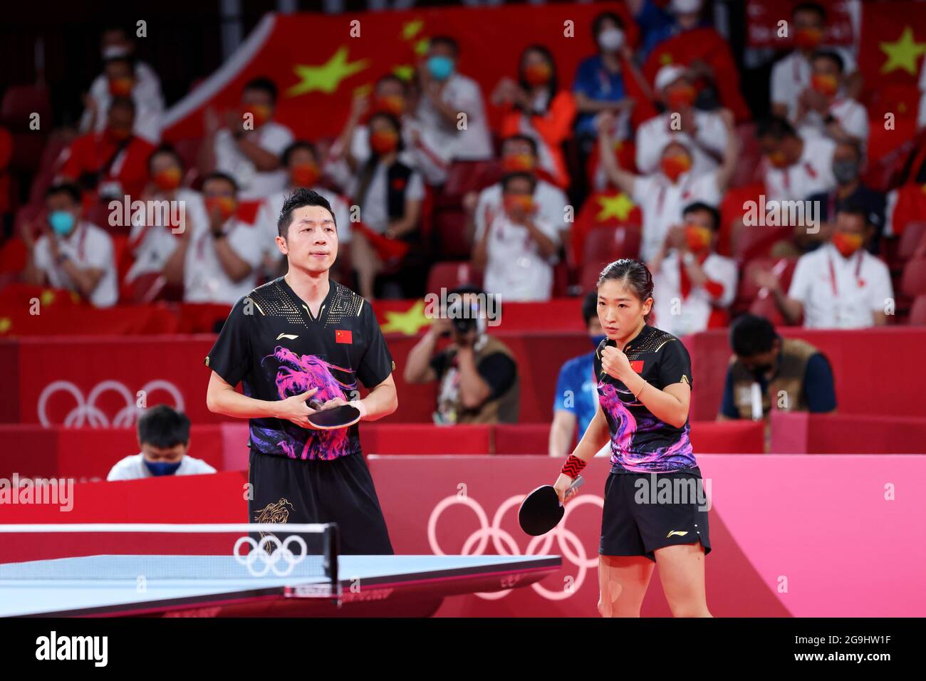 Tokyo, Japan. 26th July, 2021. Xu Xin & Liu Shiwen (CHN) Table Tennis