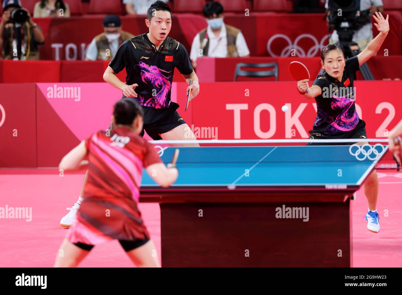 Tokyo, Japan. 26th July, 2021. Xu Xin & Liu Shiwen (CHN) Table Tennis