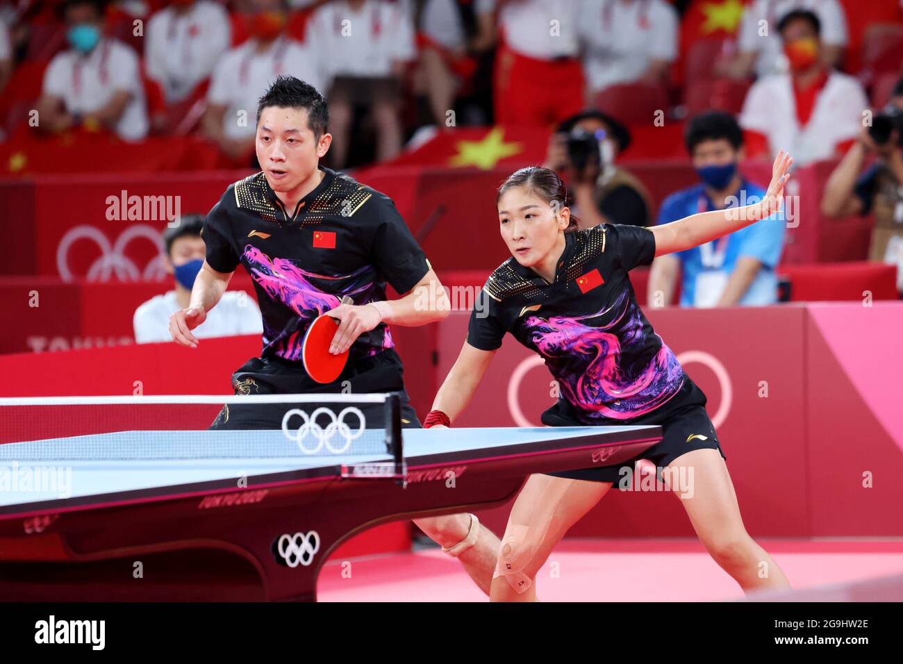 Tokyo, Japan. 26th July, 2021. Xu Xin & Liu Shiwen (CHN) Table Tennis