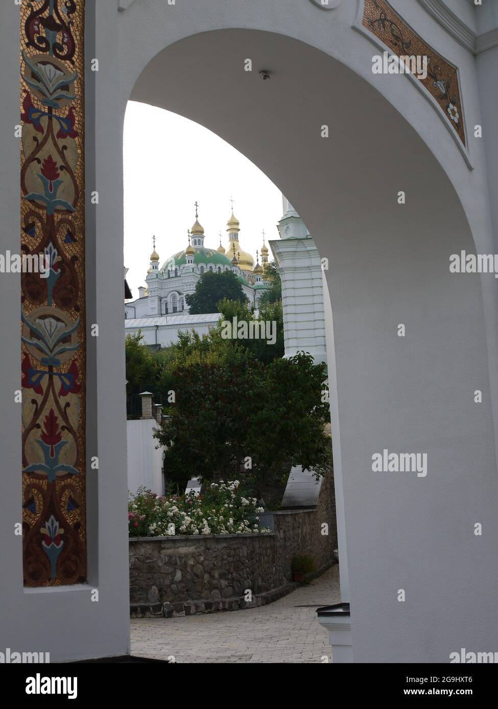 Inside the Kyiv-Pechersk Lavra, (Kiev Monastery of the Caves), an historic Eastern Orthodox Christian monastery of Kyiv Stock Photo
