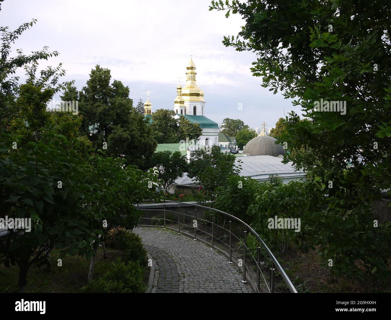 Inside the Kyiv-Pechersk Lavra, (Kiev Monastery of the Caves), an historic Eastern Orthodox Christian monastery of Kyiv Stock Photo