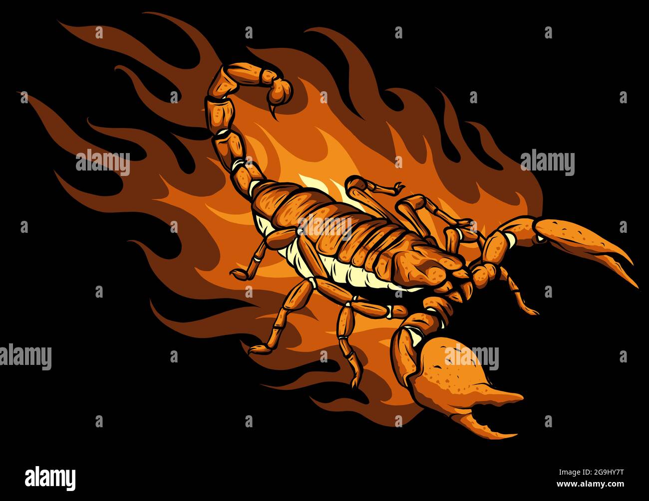 Cartoon scorpion