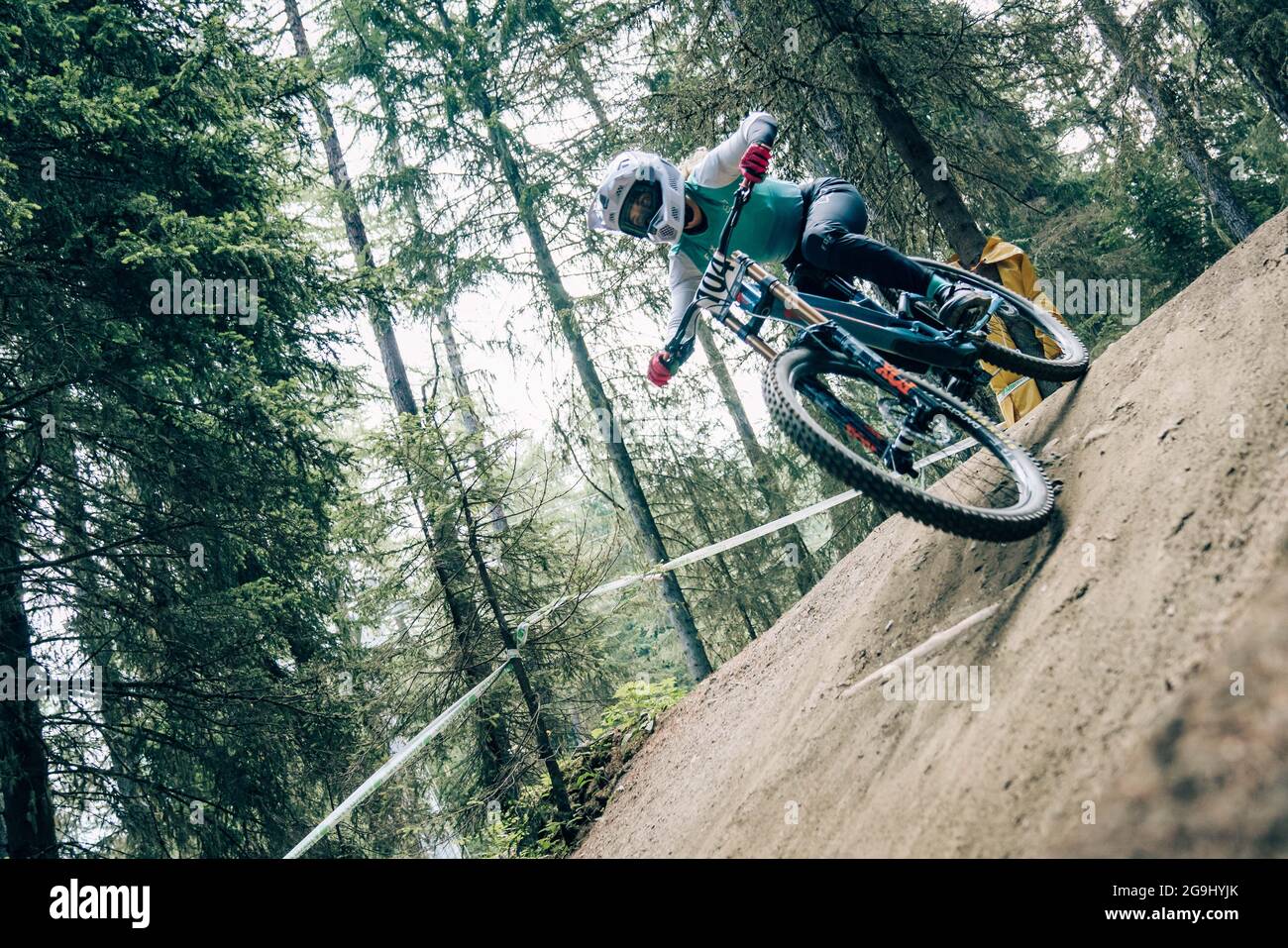 NEISSL Marlena during the iXS European Downhill Cup, Mountain Bike cycling event on July 25, 2021 in Pila, Italy - Photo Olly Bowman / DPPI Stock Photo