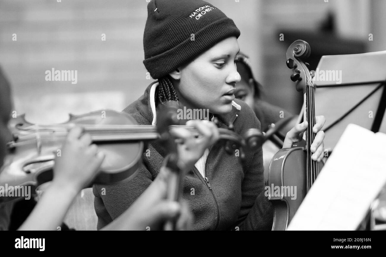 JOHANNESBURG, SOUTH AFRICA Jan 05, 2021 A young female playing the