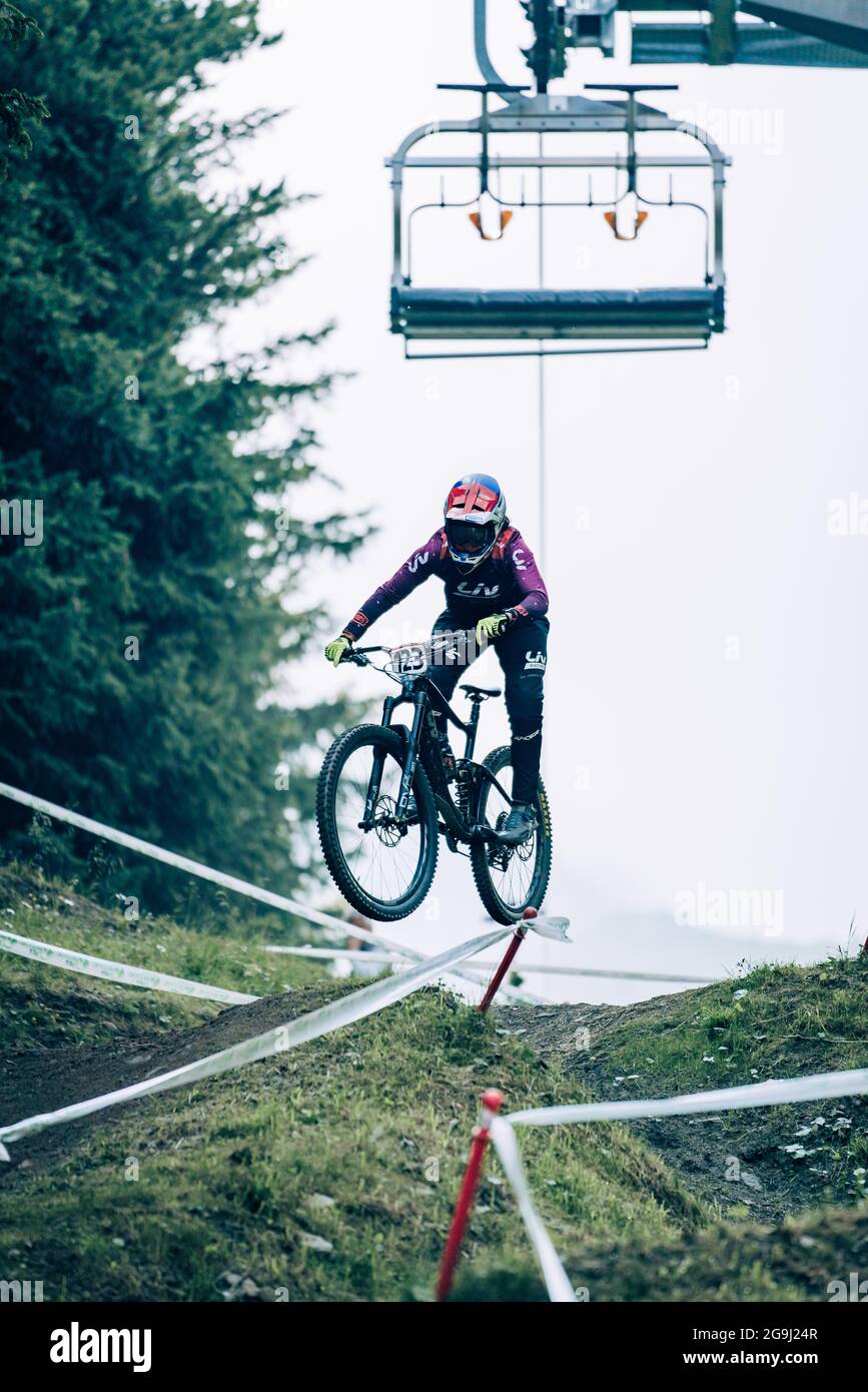 PICTON Leonie during the iXS European Downhill Cup, Mountain Bike cycling event on July 25, 2021 in Pila, Italy - Photo Olly Bowman / DPPI Stock Photo