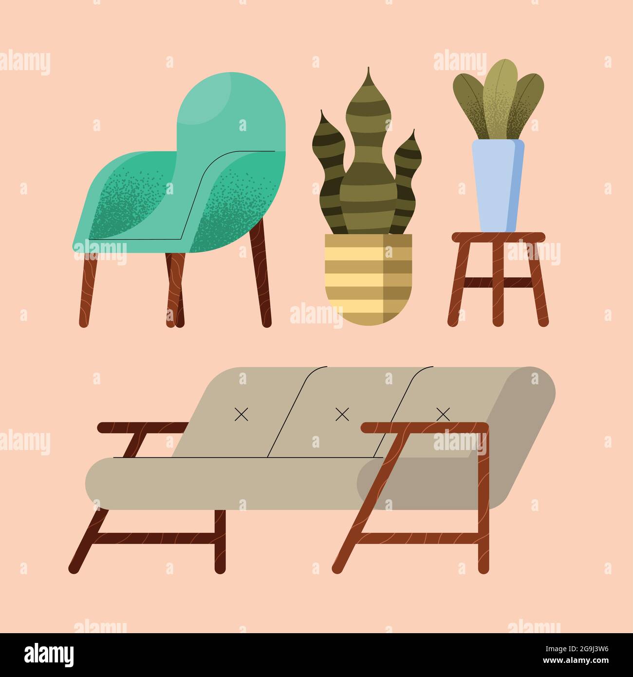 Leather sofas Stock Vector Images - Alamy