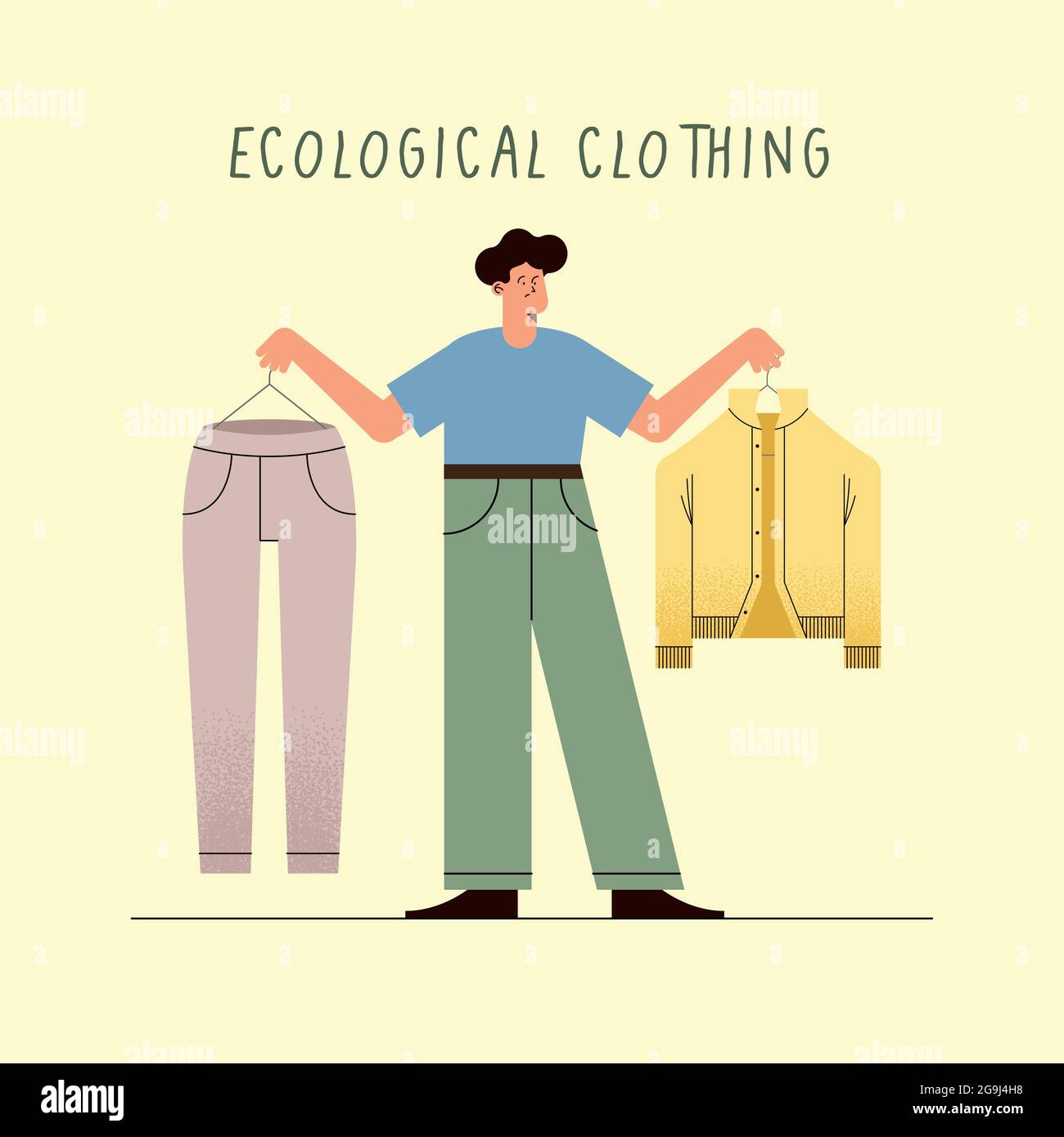 Materials hanging Stock Vector Images - Alamy