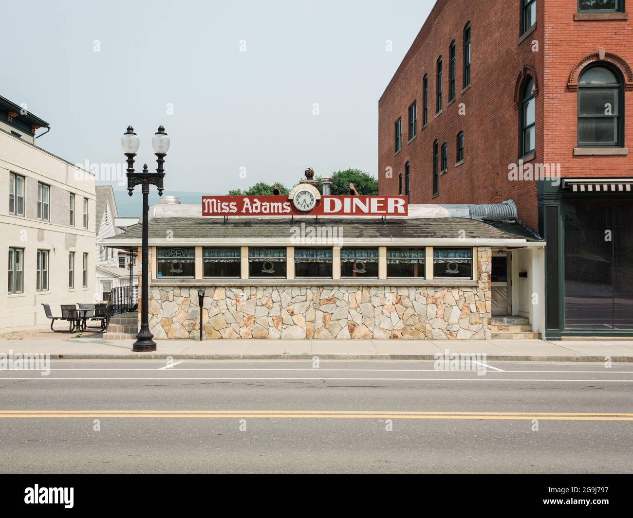 Miss Adams Diner sign, in Adams, Massachusetts Stock Photo Alamy