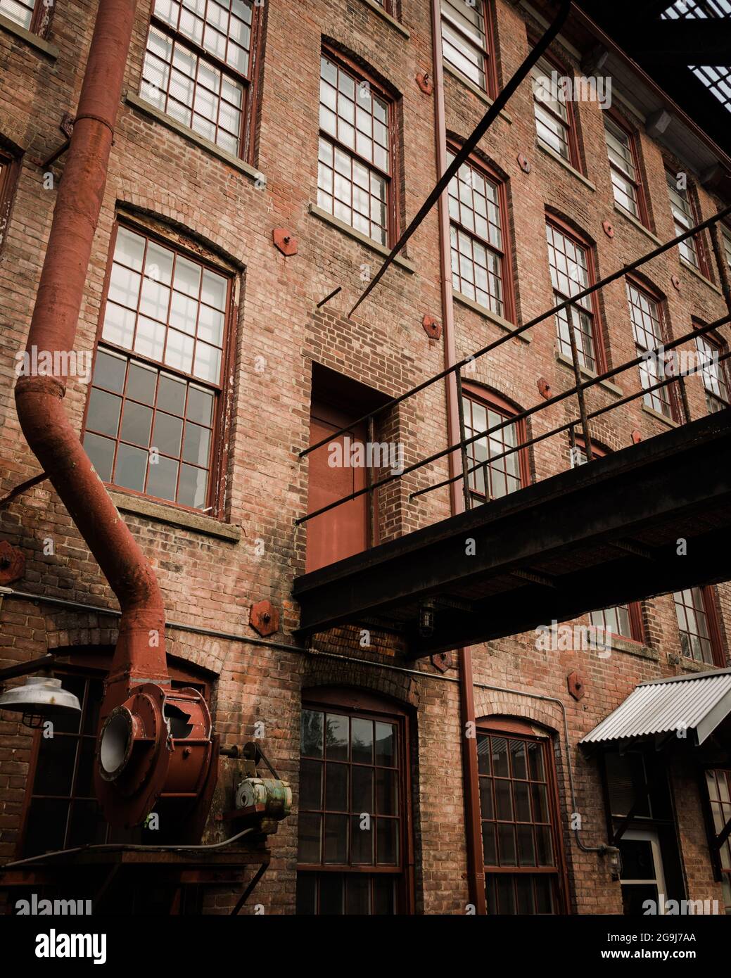 Old brick warehouse building in North Adams, Vermont Stock Photo Alamy