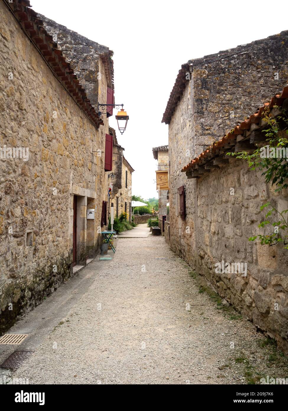 Larressingle fortified village in Gers France Stock Photo