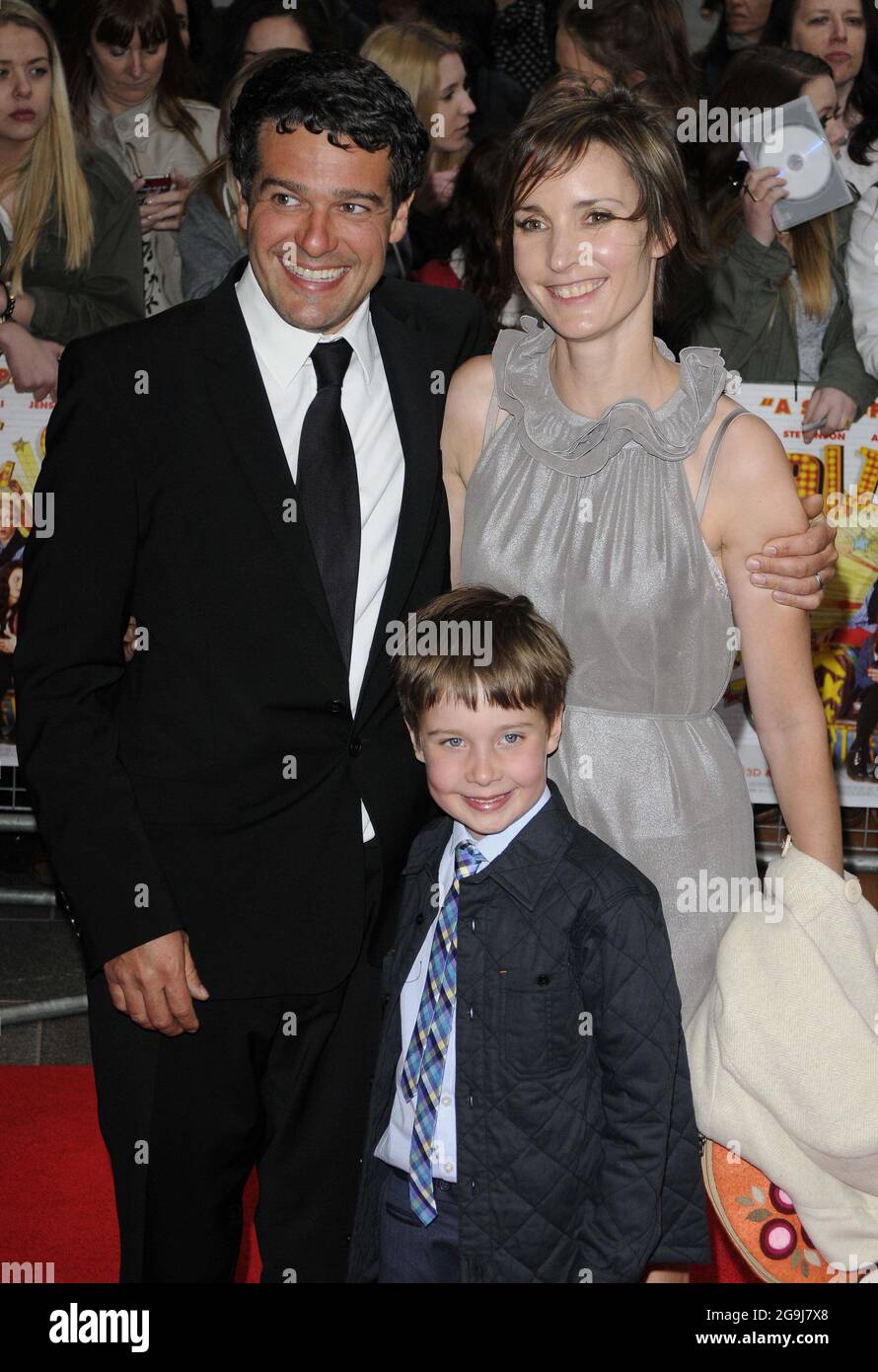 London. UK. Director Ben Gregor & his family at the All Stars UK film ...