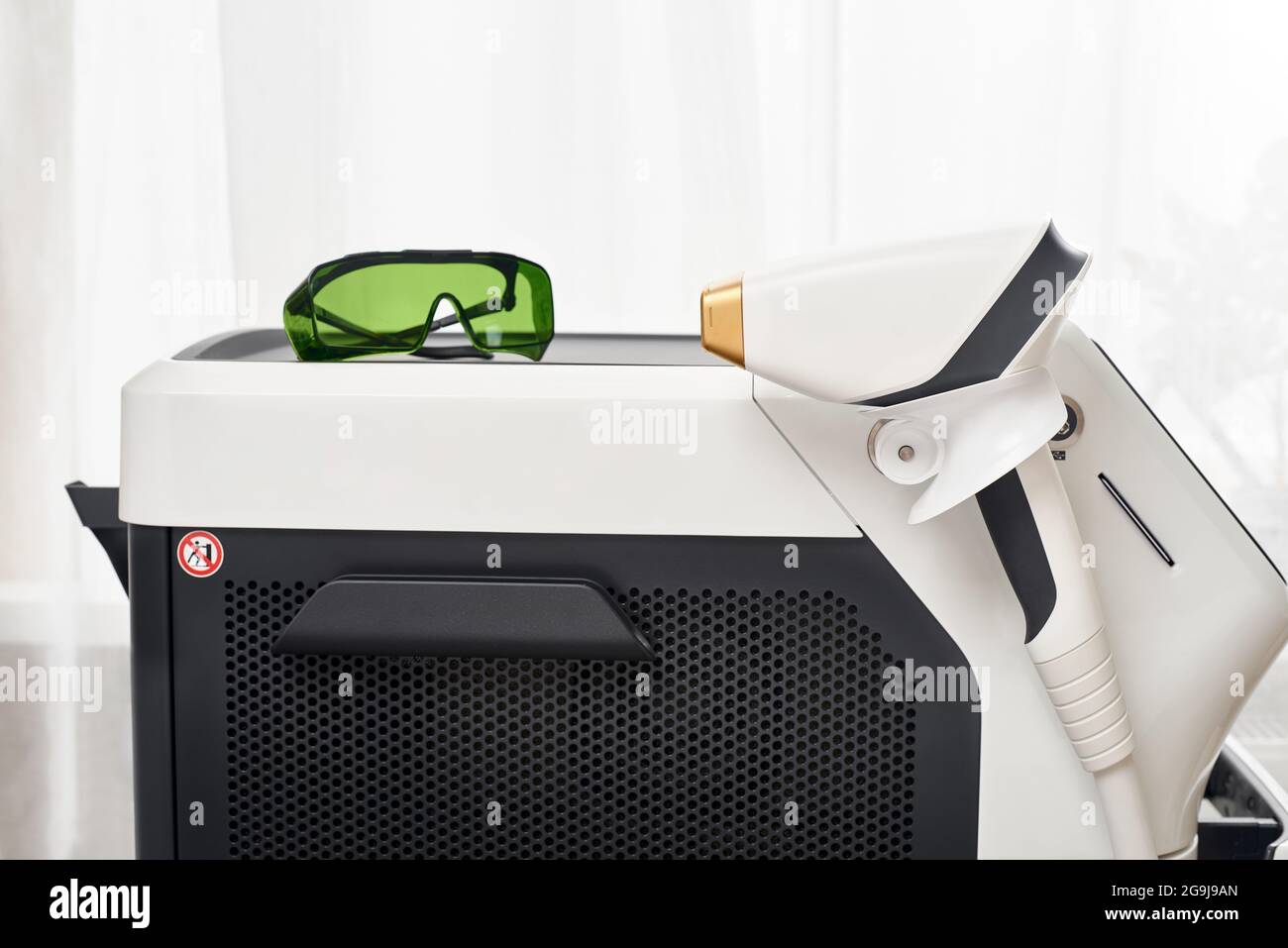 Modern equipment for laser hair removal and hair removal in a beauty ...