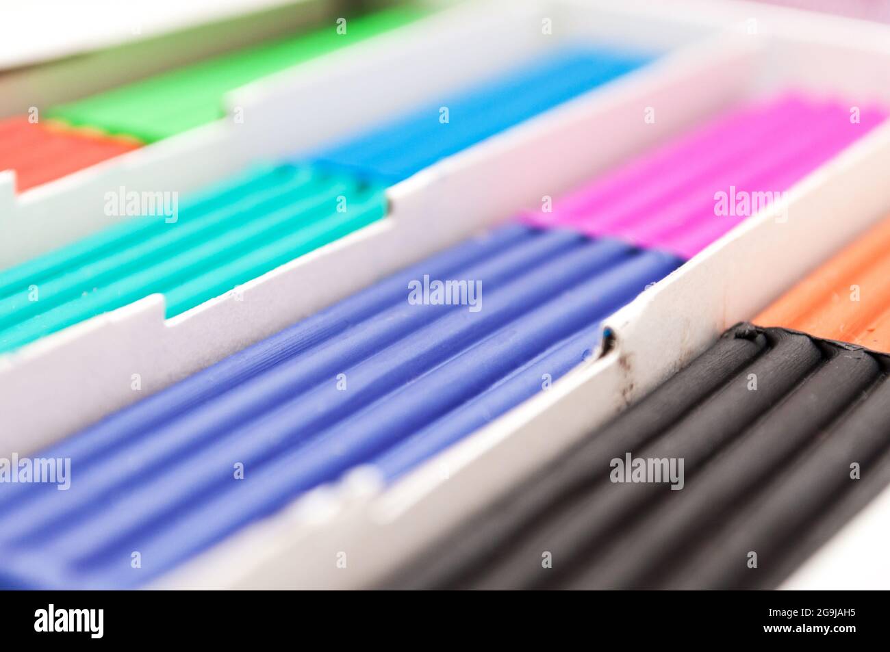 Color children's plasticine Stock Photo