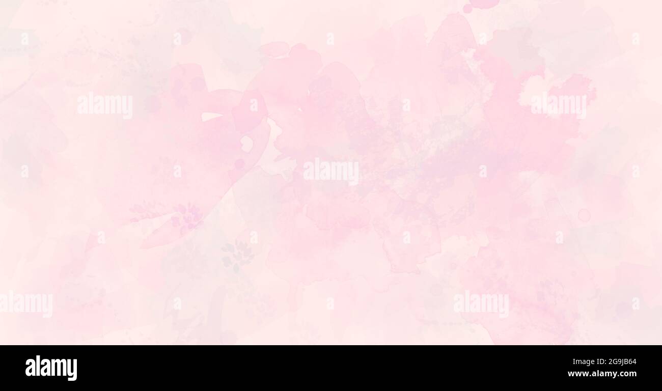 Brushed painted abstract background. Digital abstract drawing in delicate pastel pink colors of artistic painting is drawn with a brush. Expressive cr Stock Photo