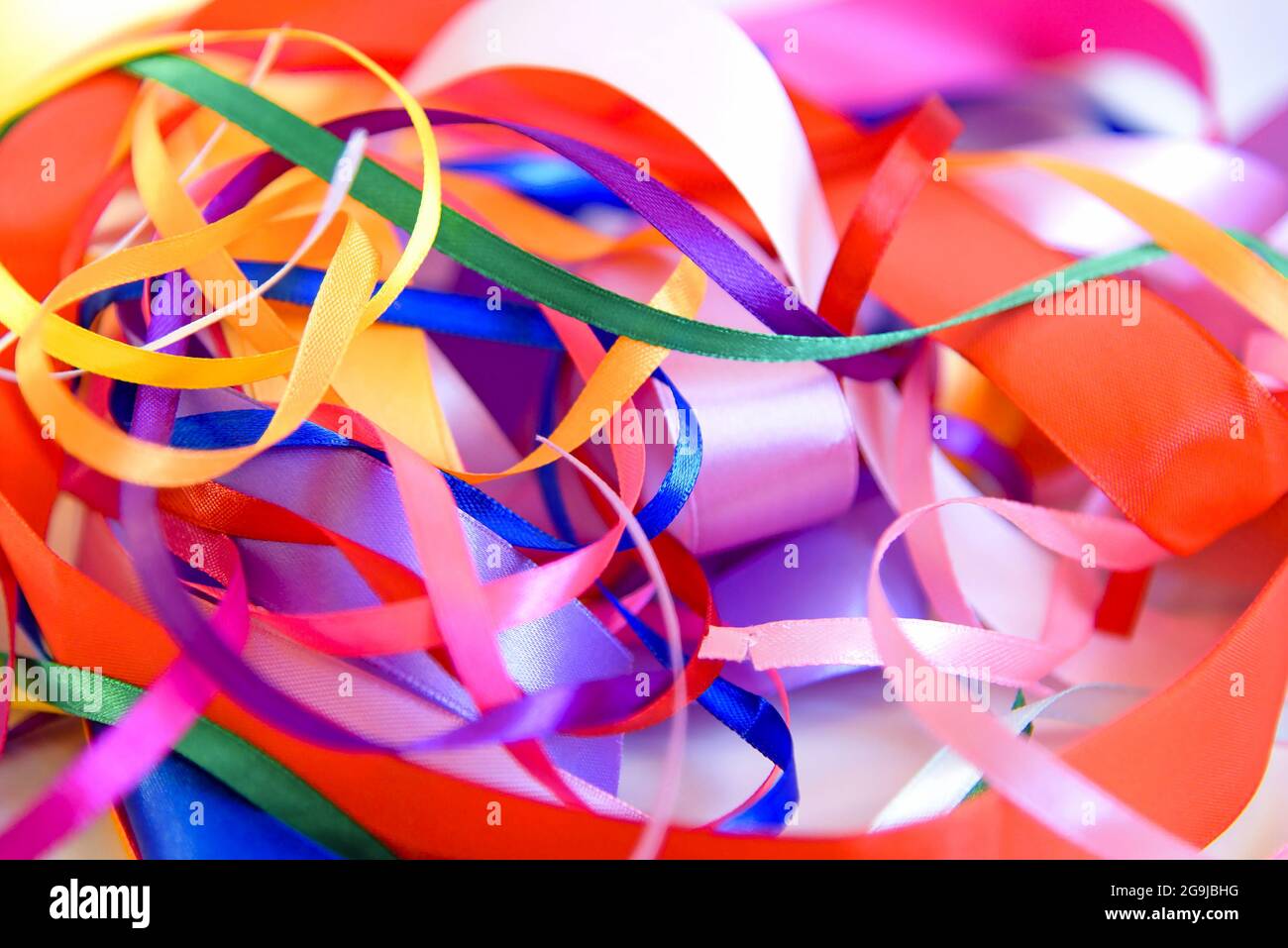 Mixte Ribbon The mixed colored satin ribbons. background from colorful ribbon Stock ...