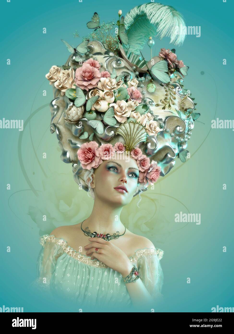 Rococo fashion hi-res stock photography and images - Alamy