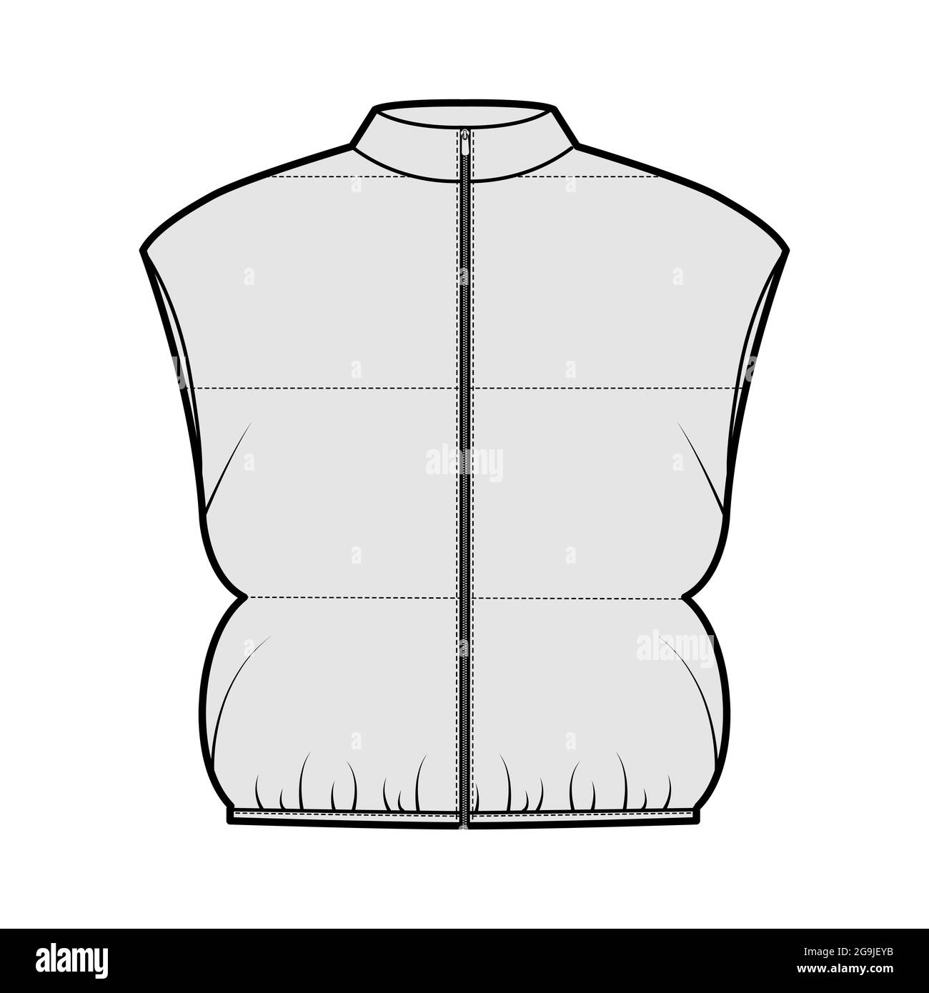 トップス sketch check tweed vest 022-cap-sleeve-notched-collar-zip-front-blazer-illustrator-fashion