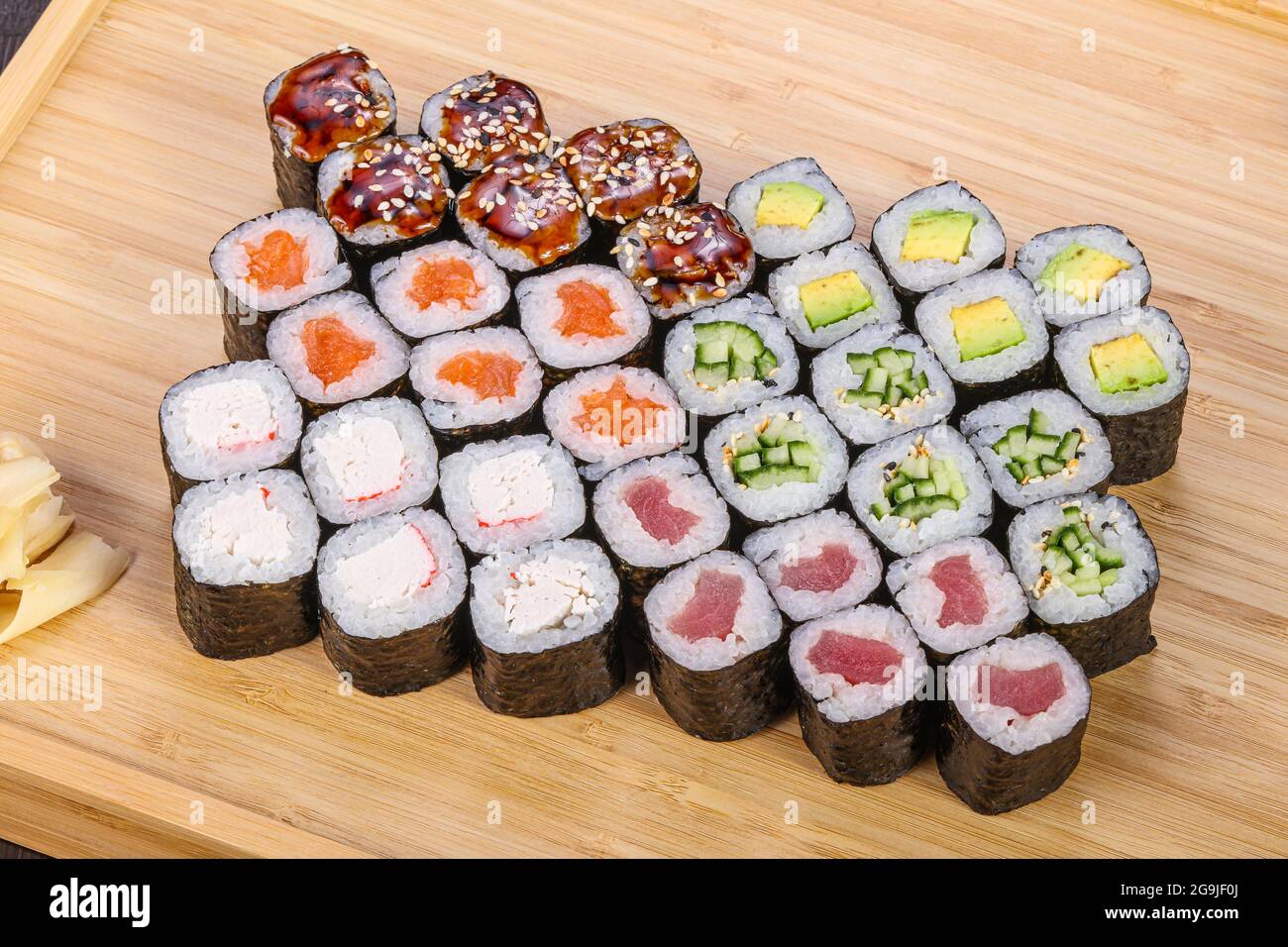 Japanese cuisine Kappa Maki with fish Stock Photo - Alamy