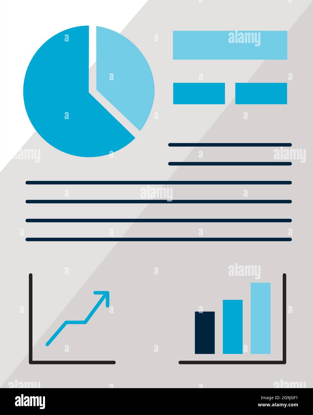infographic and analysis pie chart in document Stock Vector Image & Art ...