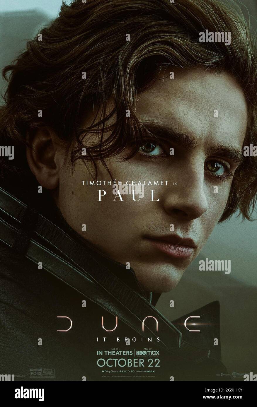 DUNE, US character poster, Timothee Chalamet, 2021. © Warner Bros