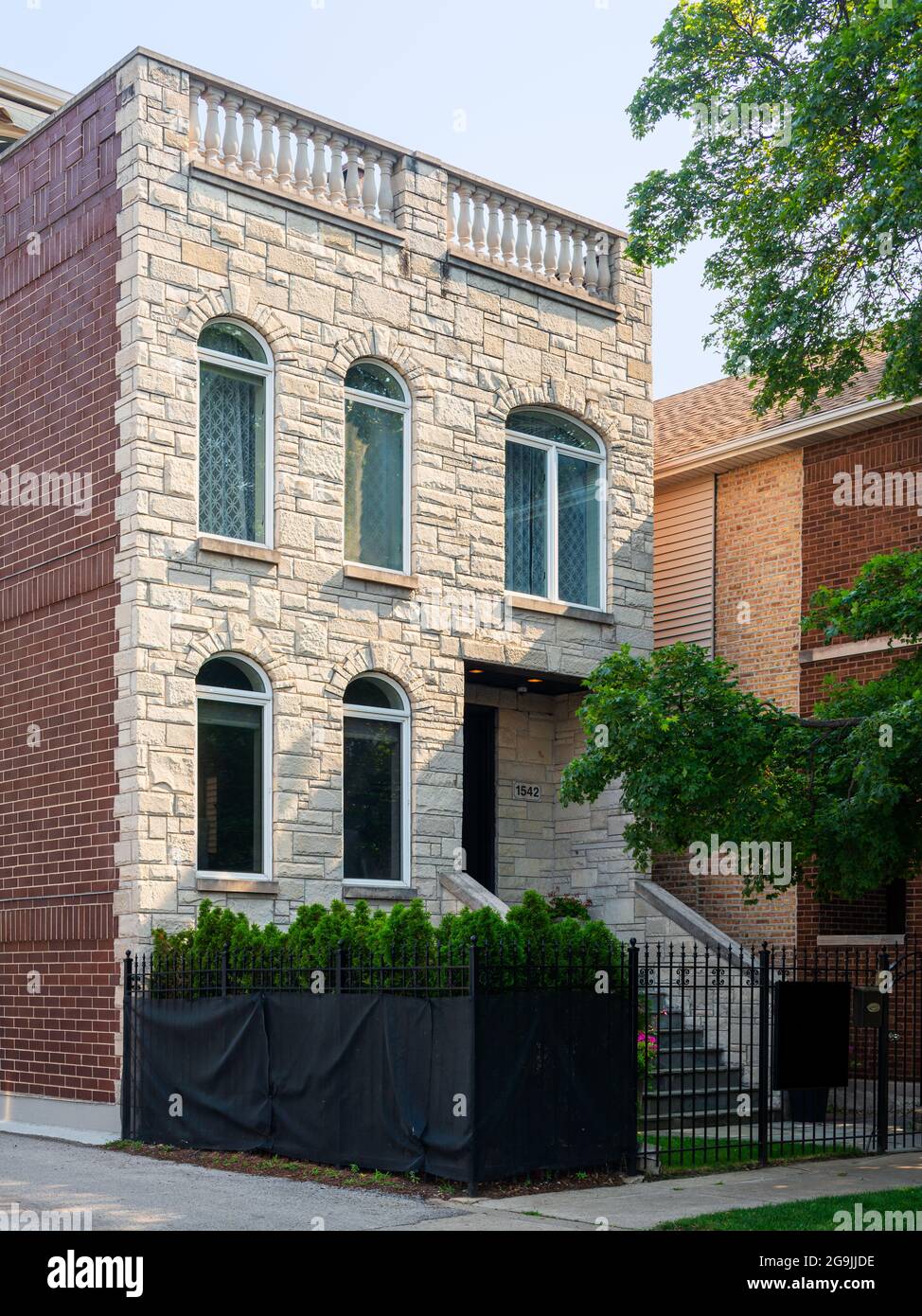 Single family house in the Lakeview neighborhood Stock Photo