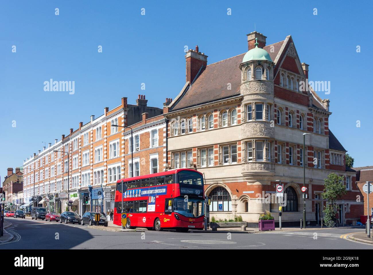 Wimbledon Village, High street, Wimbledon, London Borough of Merton, Greater London, England, United Kingdom Stock Photo