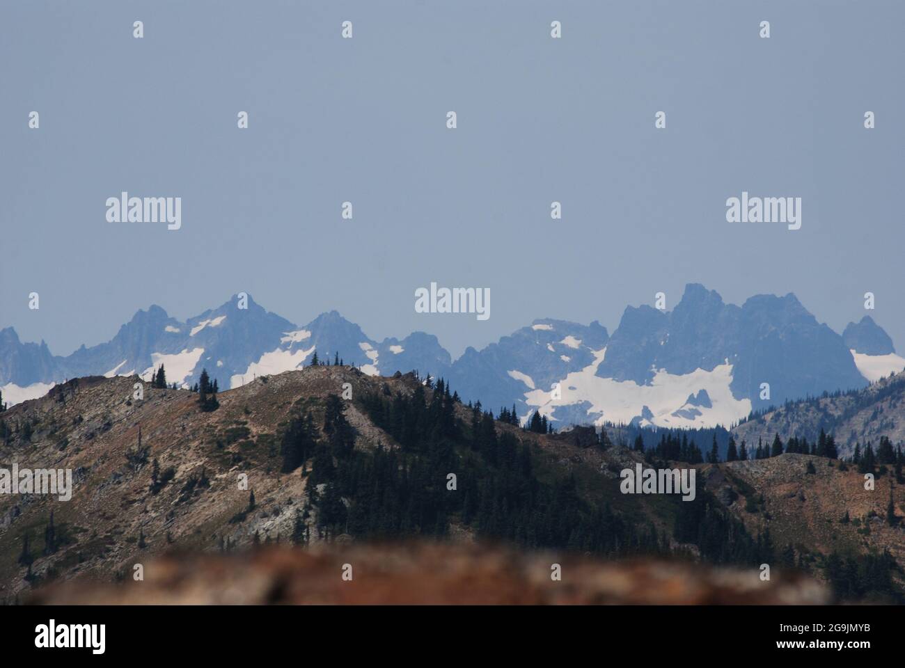 The Stuart range in the Central Cascades Stock Photo