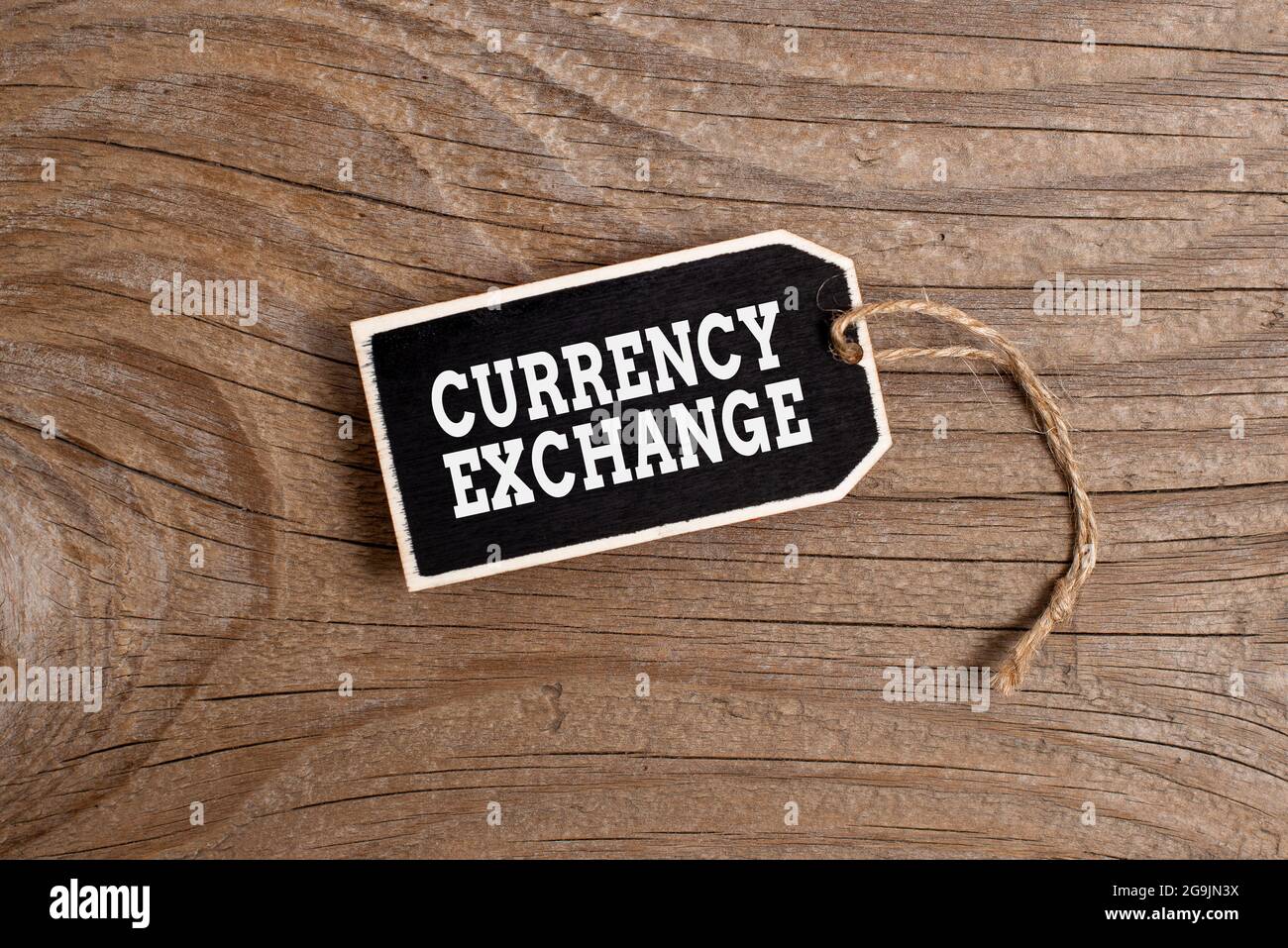 Conceptual display Currency Exchange. Word Written on rate at which one currency will be exchanged for another Collection of Blank Empty Sticker Tags Stock Photo