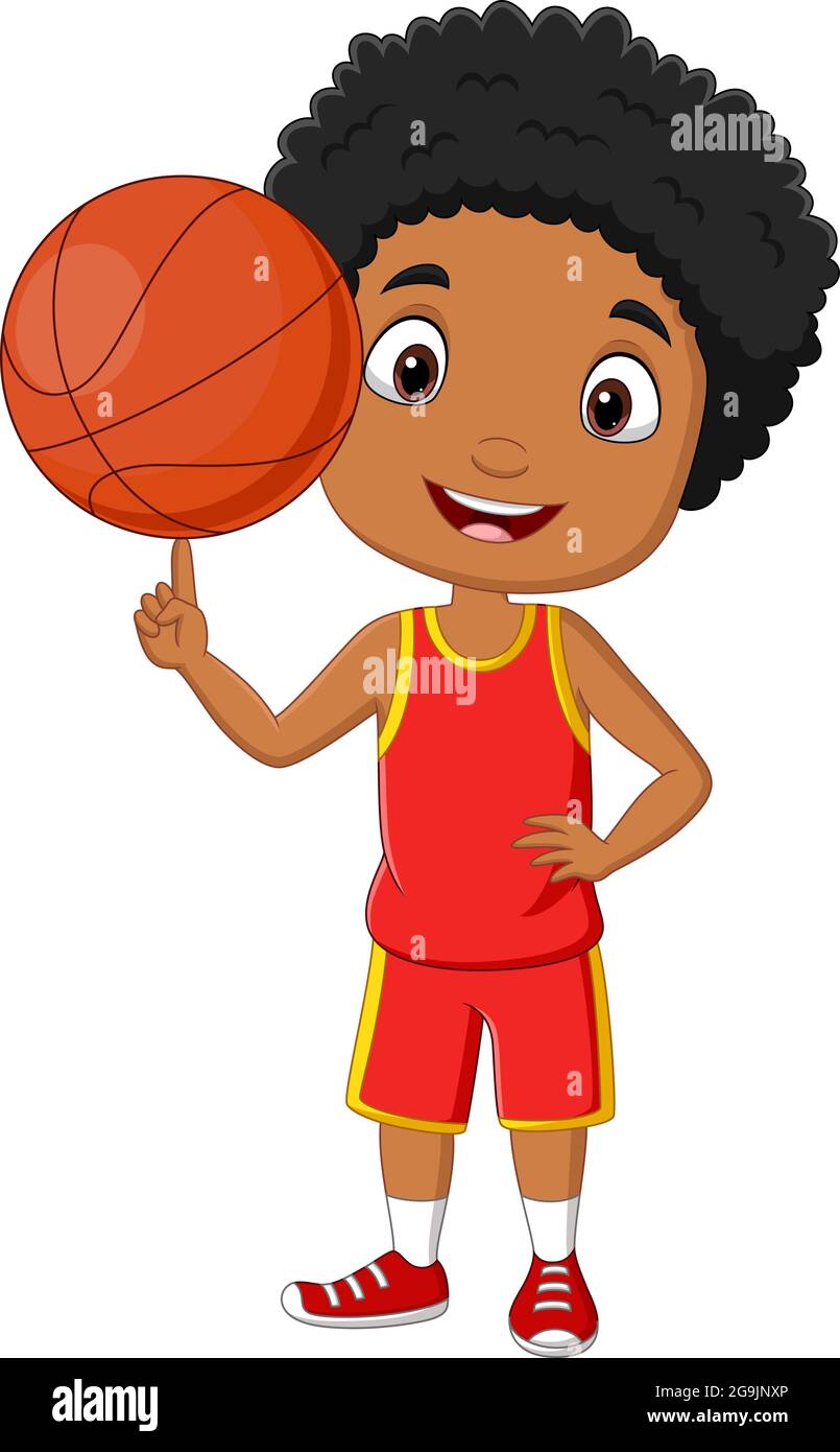 Playing basketball cartoon deals