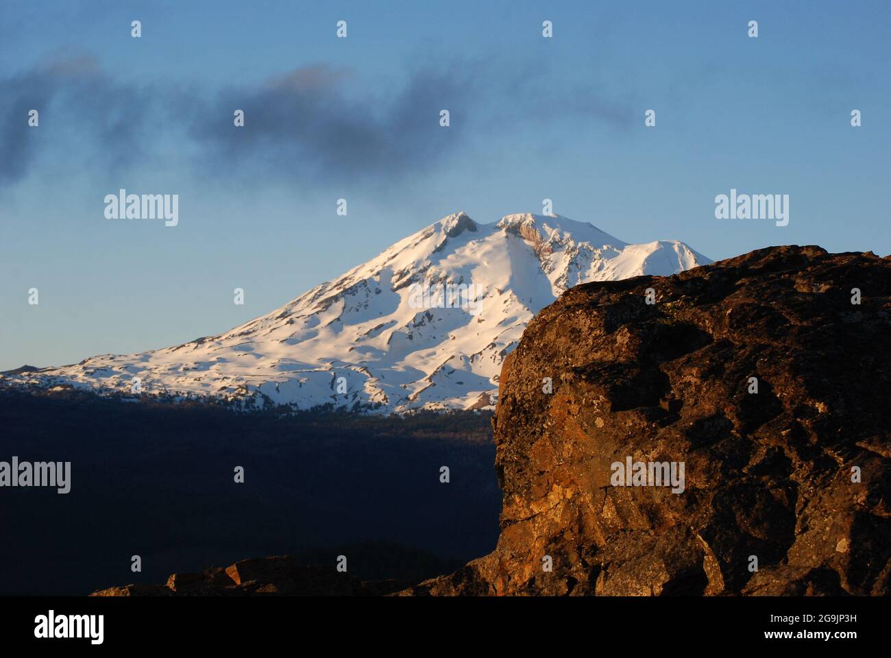 Mt. Adams from Sleeping Beauty Mountain, Eastern Washington State Stock ...