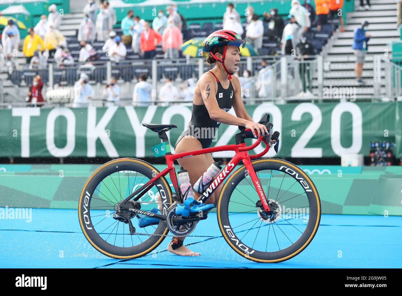 Tokyo, Japan. 27th July, 2021. Niina Kishimoto (JPN) Triathlon : Women ...