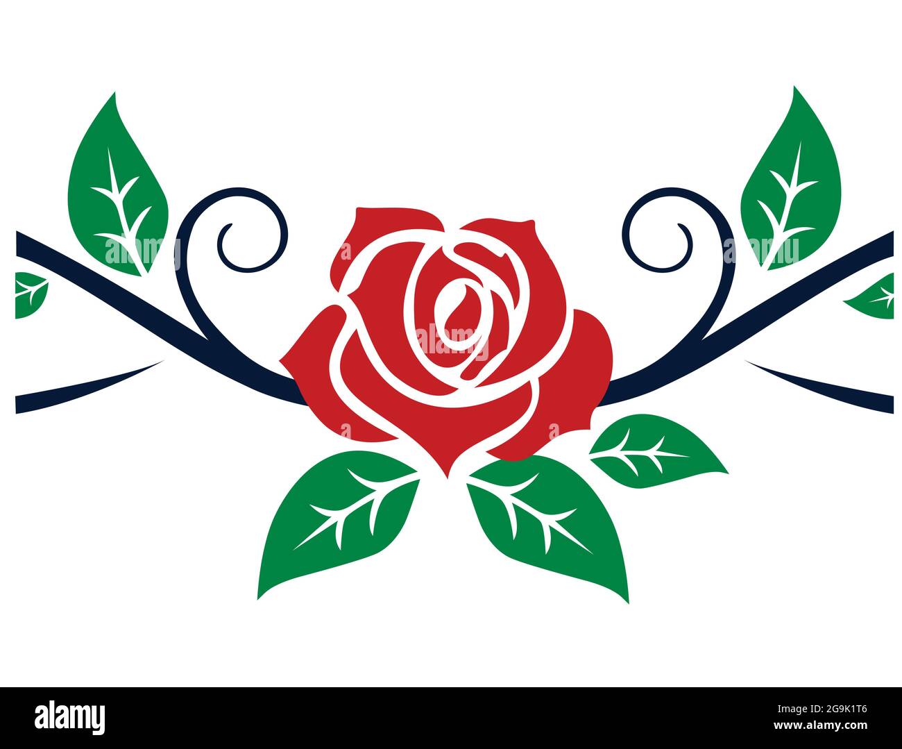 Elegant Black And White Flower Vector Stock Vector