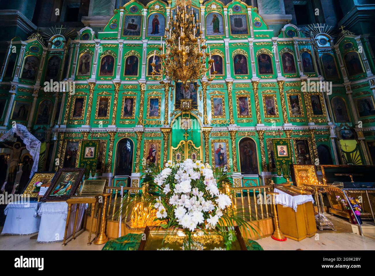 Overlook over the Trinity Monastery, Chernihiv, Ukraine Stock Photo