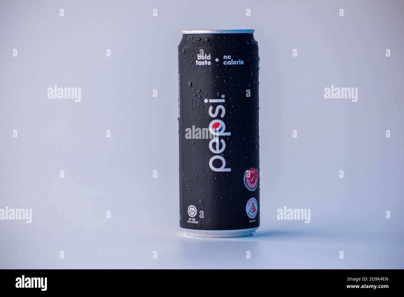Selangor, Malaysia - July 20, 2021: Pepsi drink can with fresh look ...