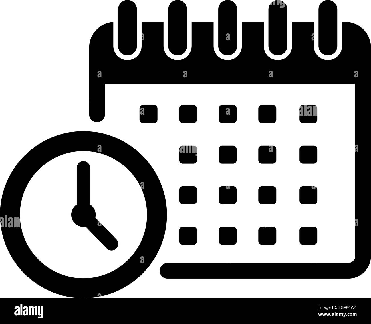 Schedule, task management vector icon illustration Stock Vector