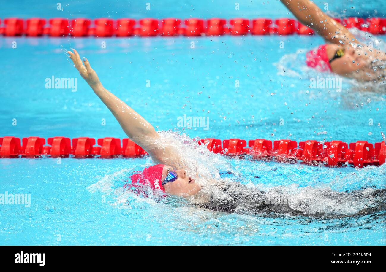 Great Britain's Alicia Wilson in action during the Women's 200m Individual Medley at Tokyo Aquatics Centre on the fourth day of the Tokyo 2020 Olympic Games in Japan. Picture date: Tuesday July 27, 2021. Stock Photo