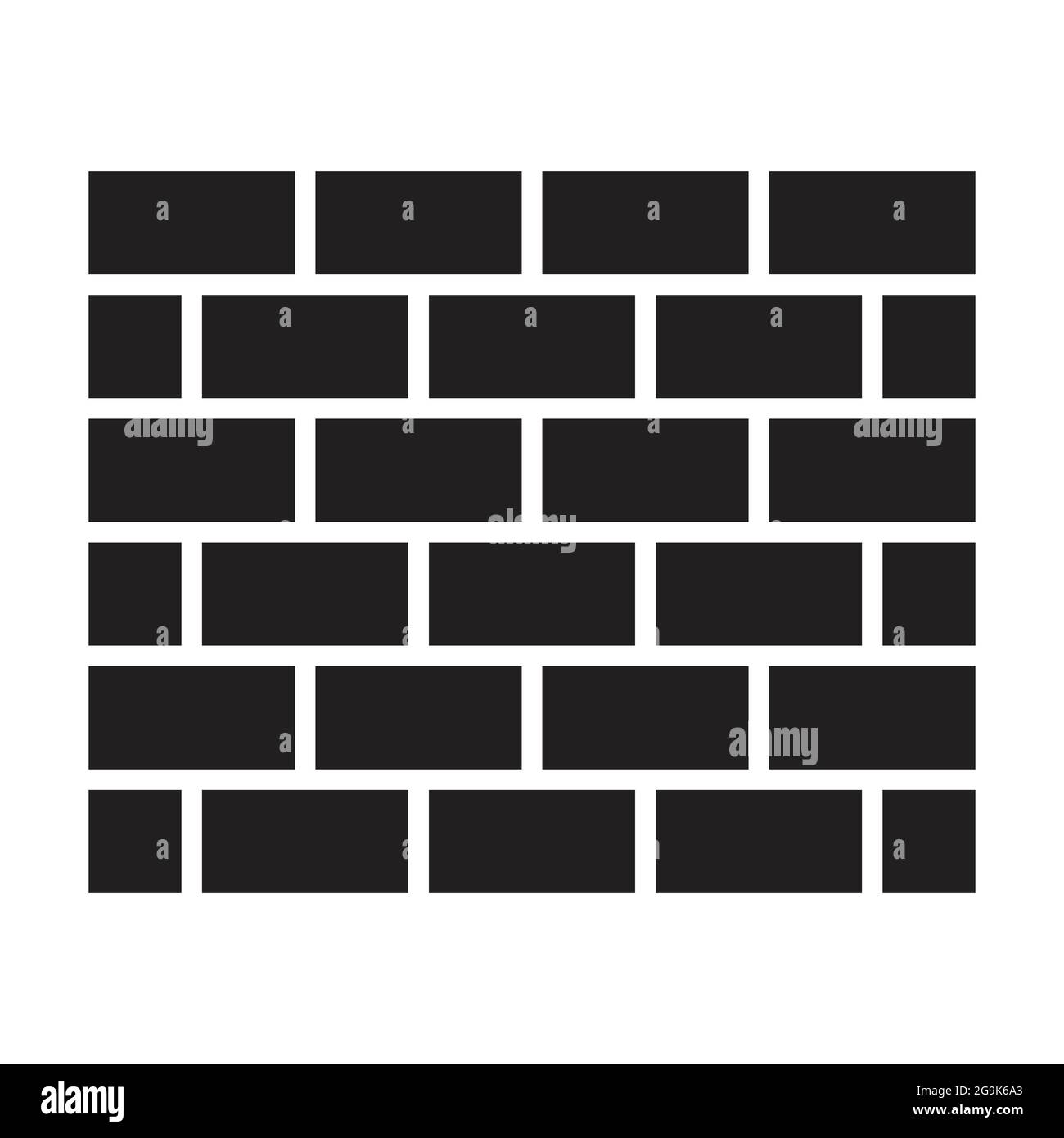 wall brick icon vector for graphic design, logo, web site, social media ...