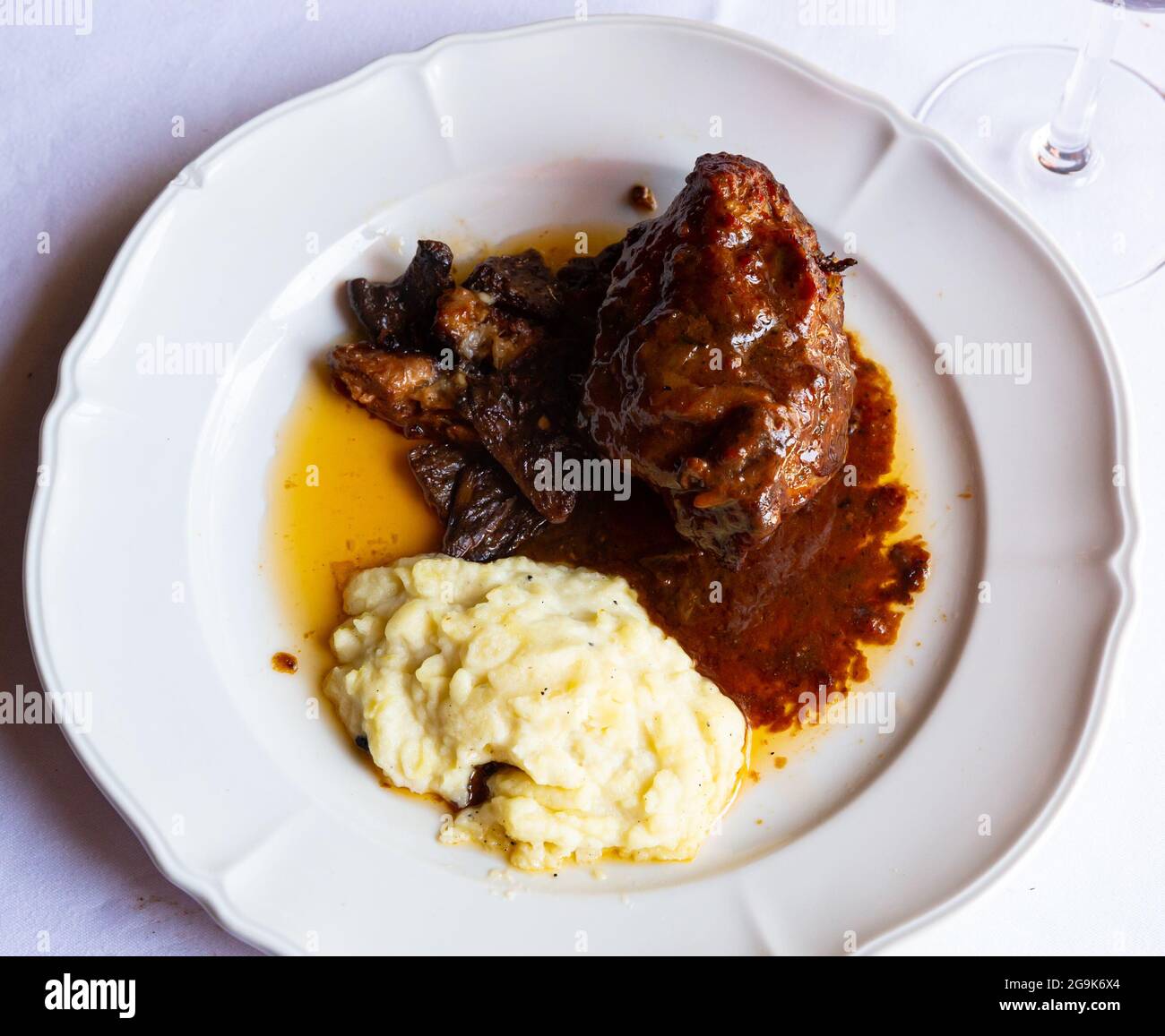 Baked lamb from oven Stock Photo - Alamy