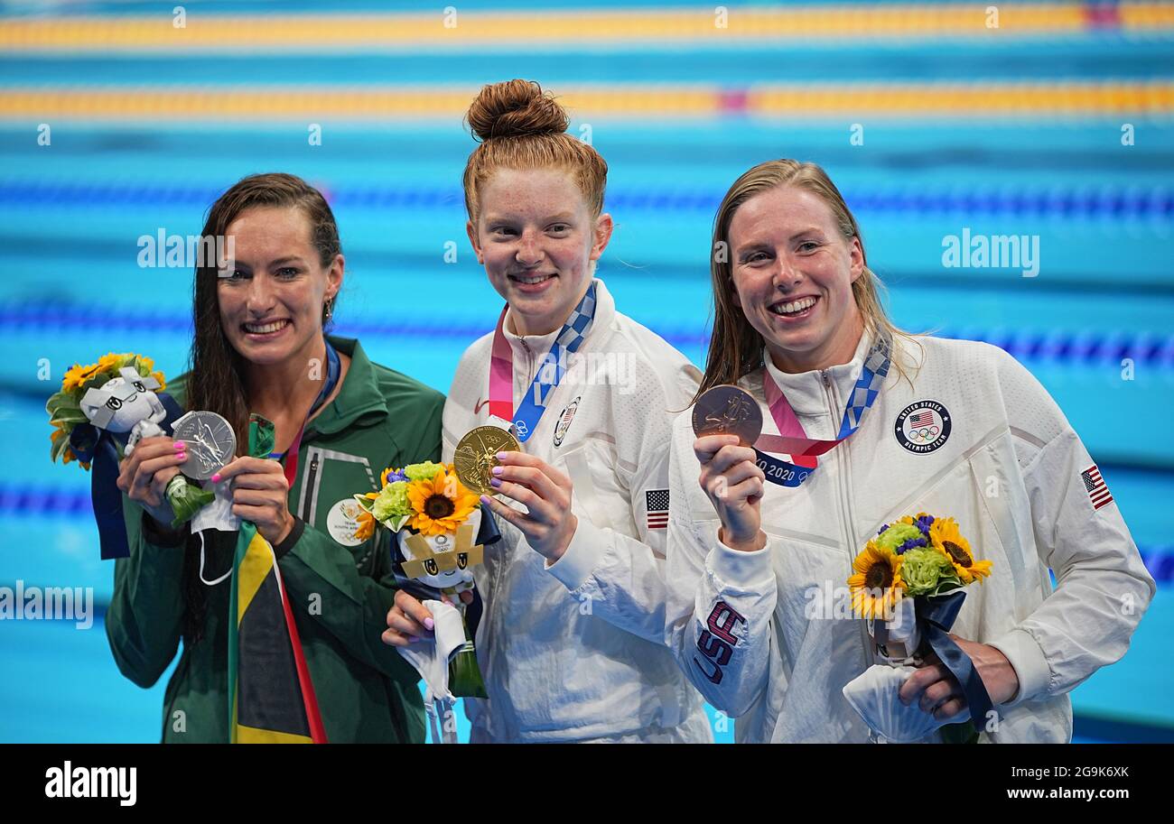 Lydia jacoby with gold medal hires stock photography and images Alamy